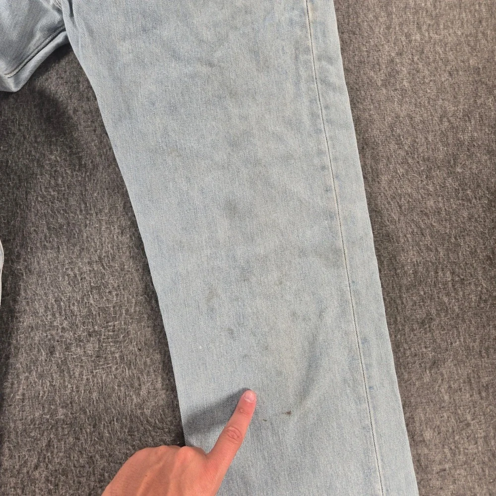 VTG Levi's 501 xx Jeans Men 34x32 Light Wash Button Fly Straight Leg Denim